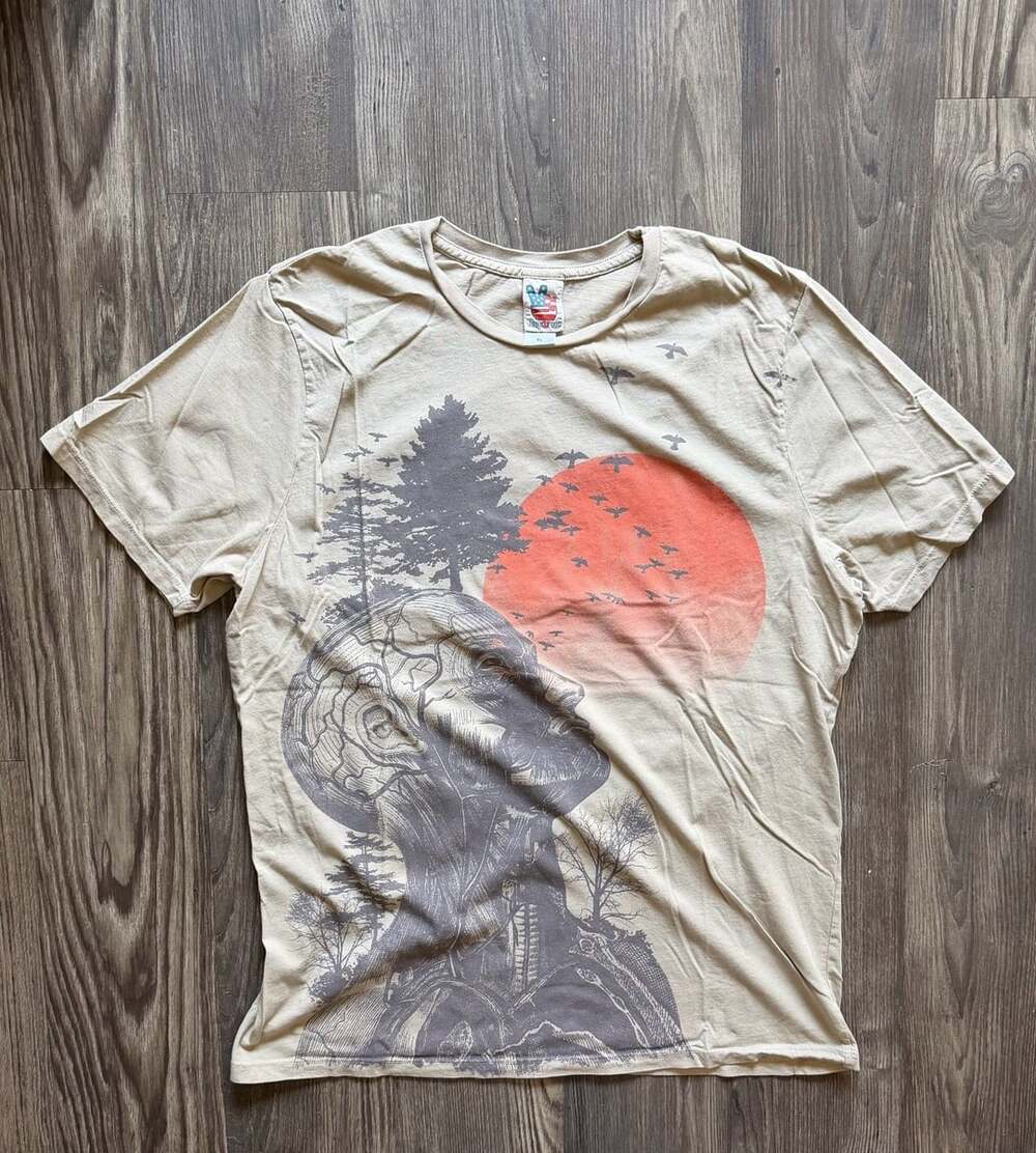 Junk Food The Hangover Human Tree T-Shirt Size XL Tan Graphic Tee